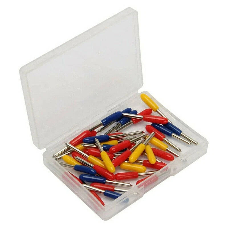 50Pcs 30°-60° Tungsten Steel Carbide Blade Roland Lettering Polished Kit