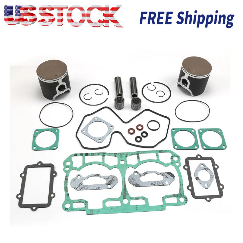 For Ski-doo Summit 800R 800 Top End Rebuild Kit Pistons Bearings Gaskets 2007-11