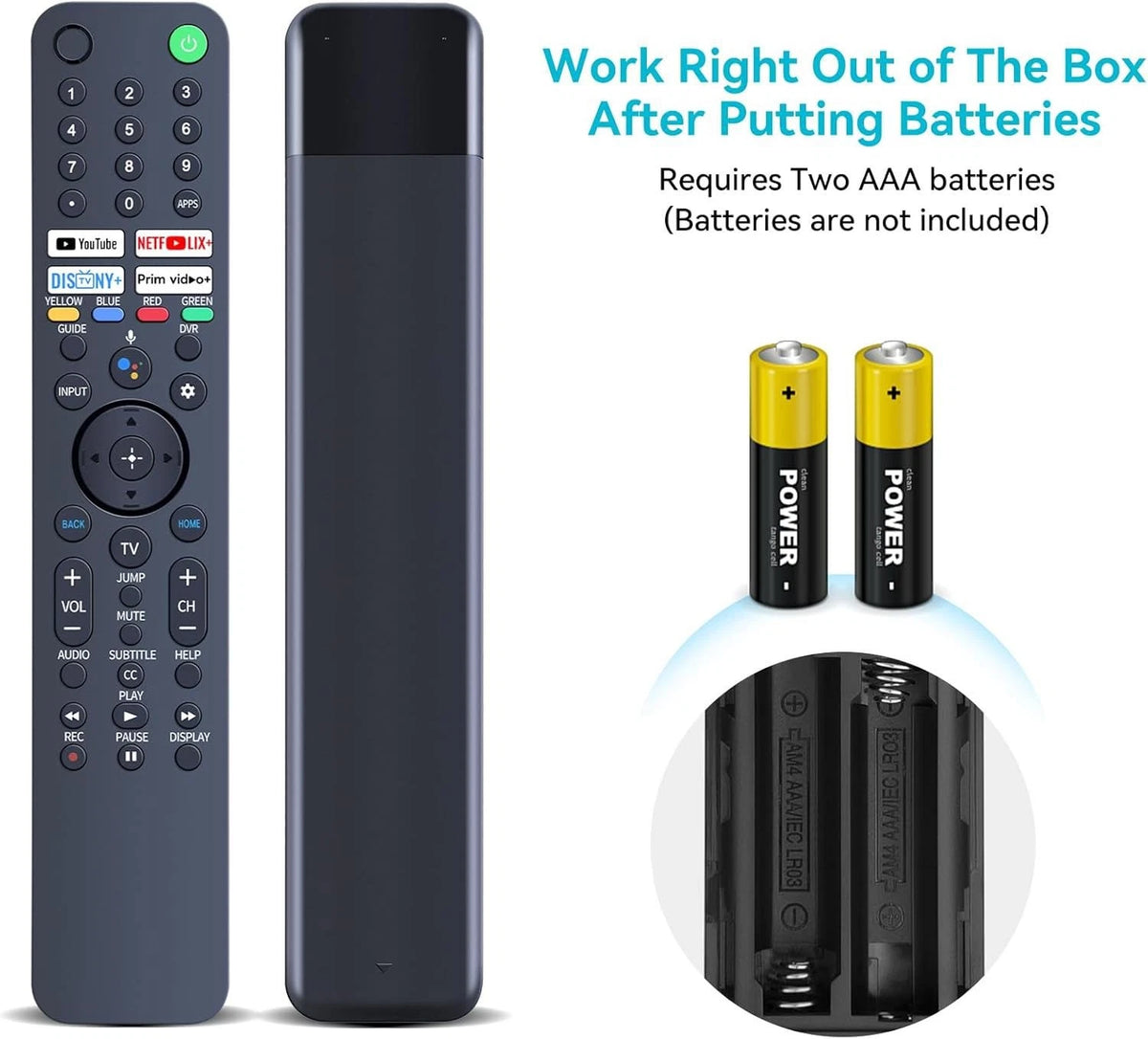 RMF-TX520U Remote Control For Sony Smart TV KD43X80J KD50X80J KD55X79J No Voice