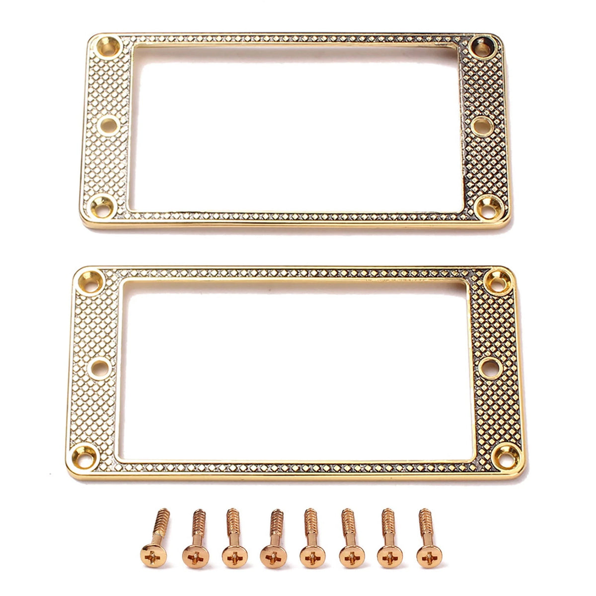 2X Guitar Gold Humbucker Pickup Rings Frames Fit For Les Paul SG ES DOT