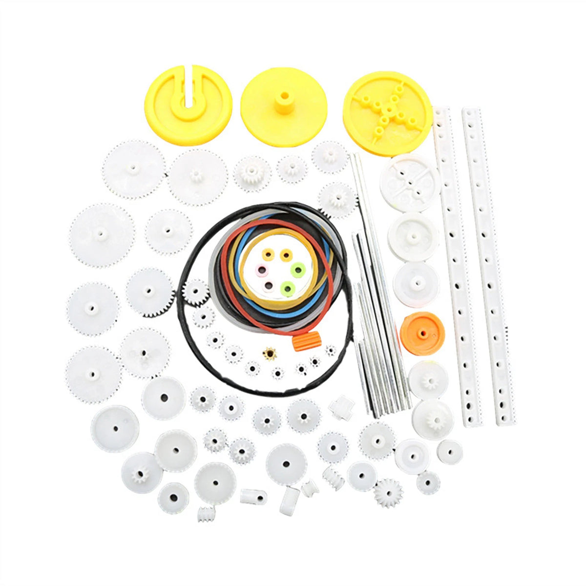 82Pcs Plastic Motor Gear Set For Toy Motor Car Robot Model Kit DIY Model Making