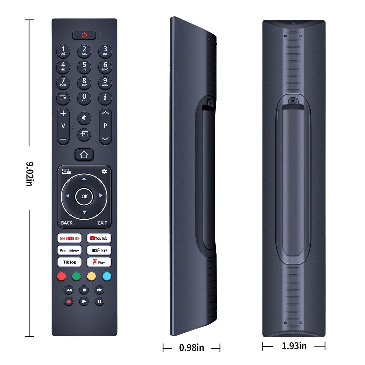 Replace Remote Control For Bush Smart Ful HD HDR TV ELED32FHDSDVD