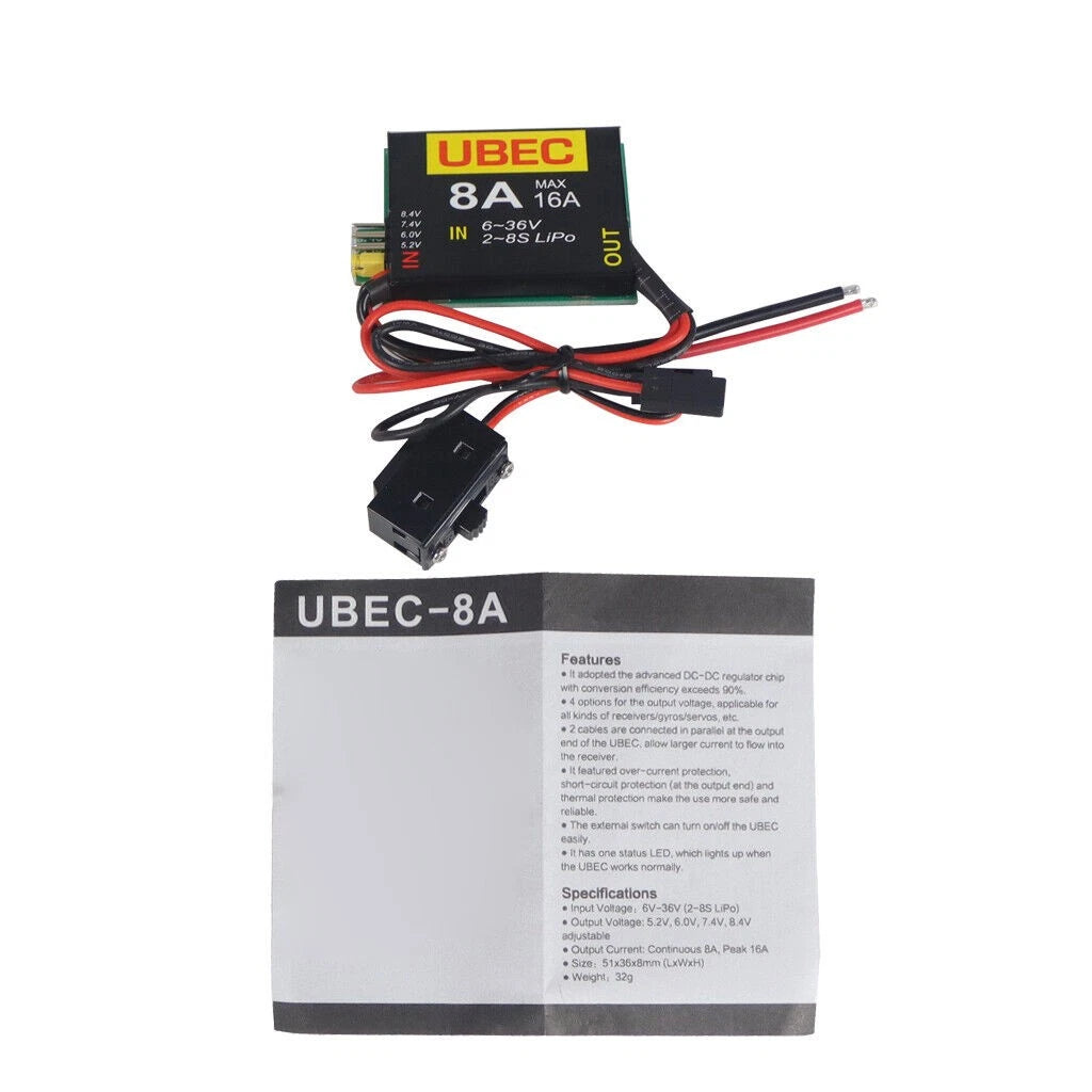 1*DC-DC UBEC-8A 6V-36V 2-8s LiPo Independent Power Supply Module Board For FPV