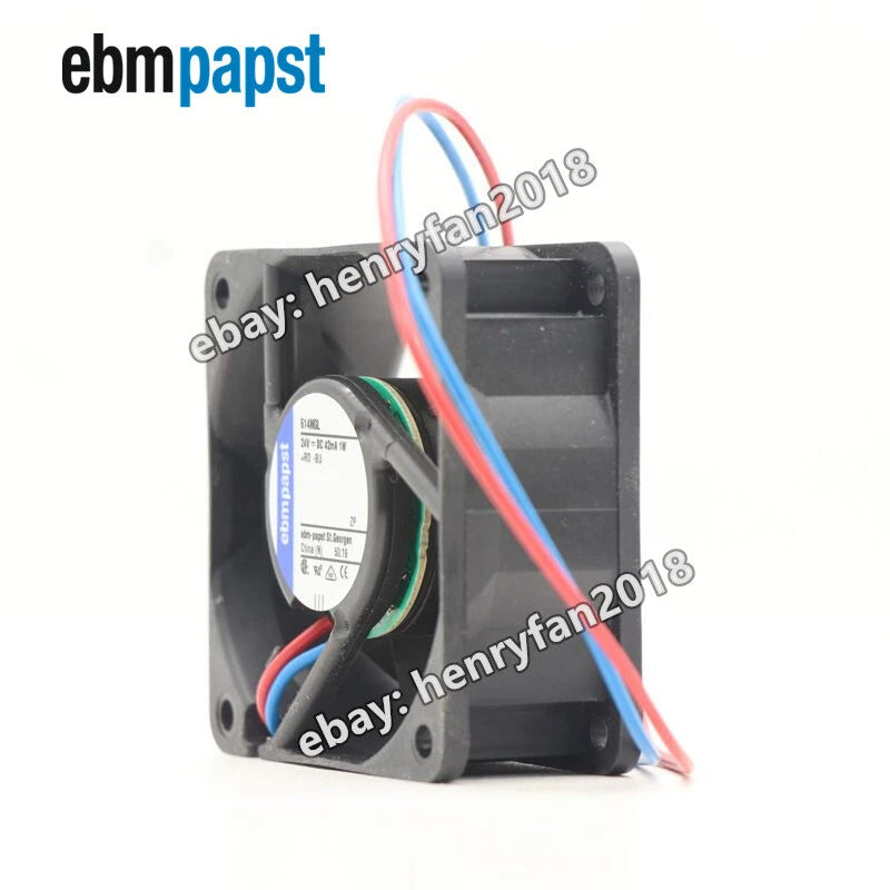 Ebmpapst 614NGL Axial Cooling Fan DC 24V 1.0W 60*60*25MM 42mA Control Box Fan
