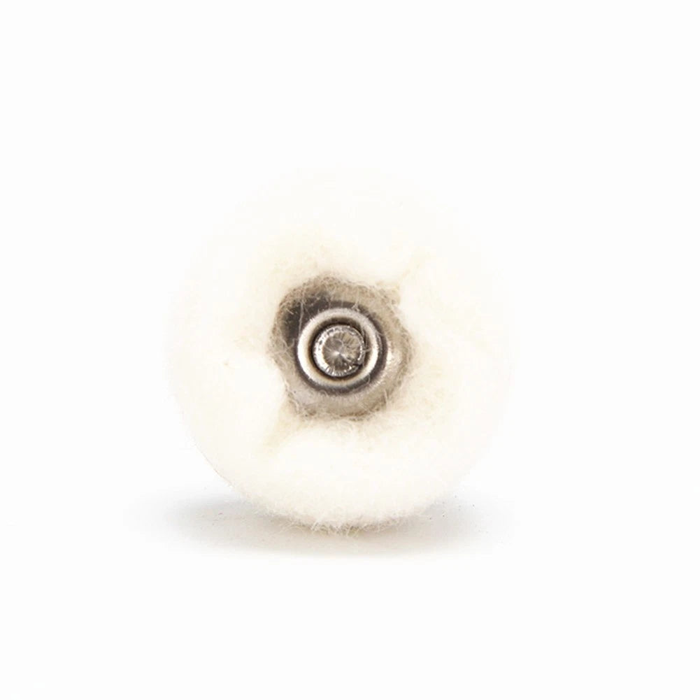 10Pcs Fine Wool 1/8" Shank Soft Polishing Brush Buffing Wheel Rotary Tool qq