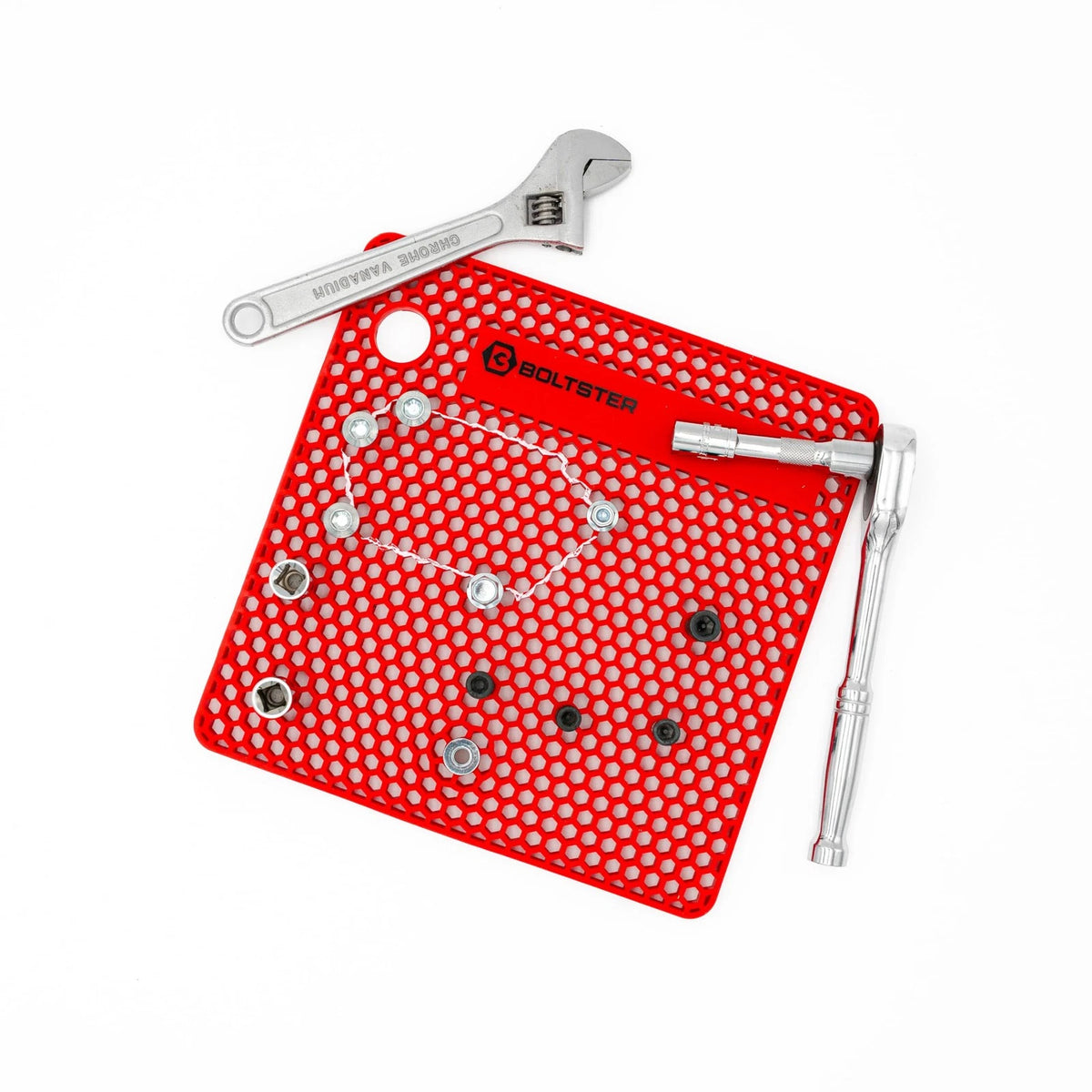 Boltster Fastener Organizer Tray (RED) – Professional Silicone Red