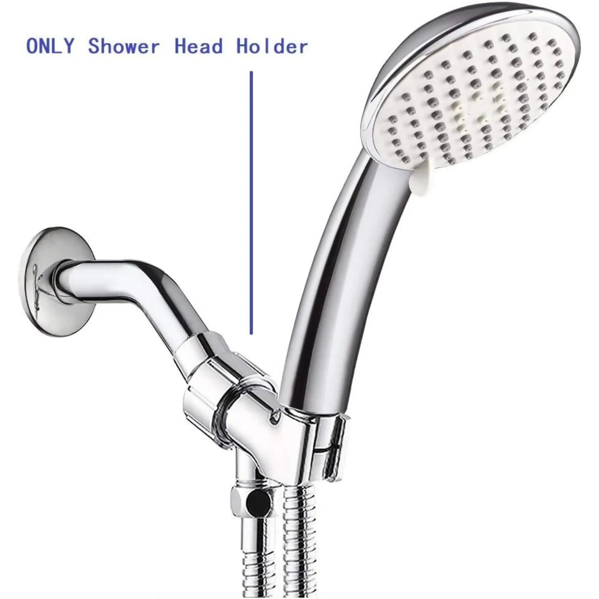 Plastic Shower Arm Bracket with 360° Swivel Joint, Easy Install, 2-Pack Sets