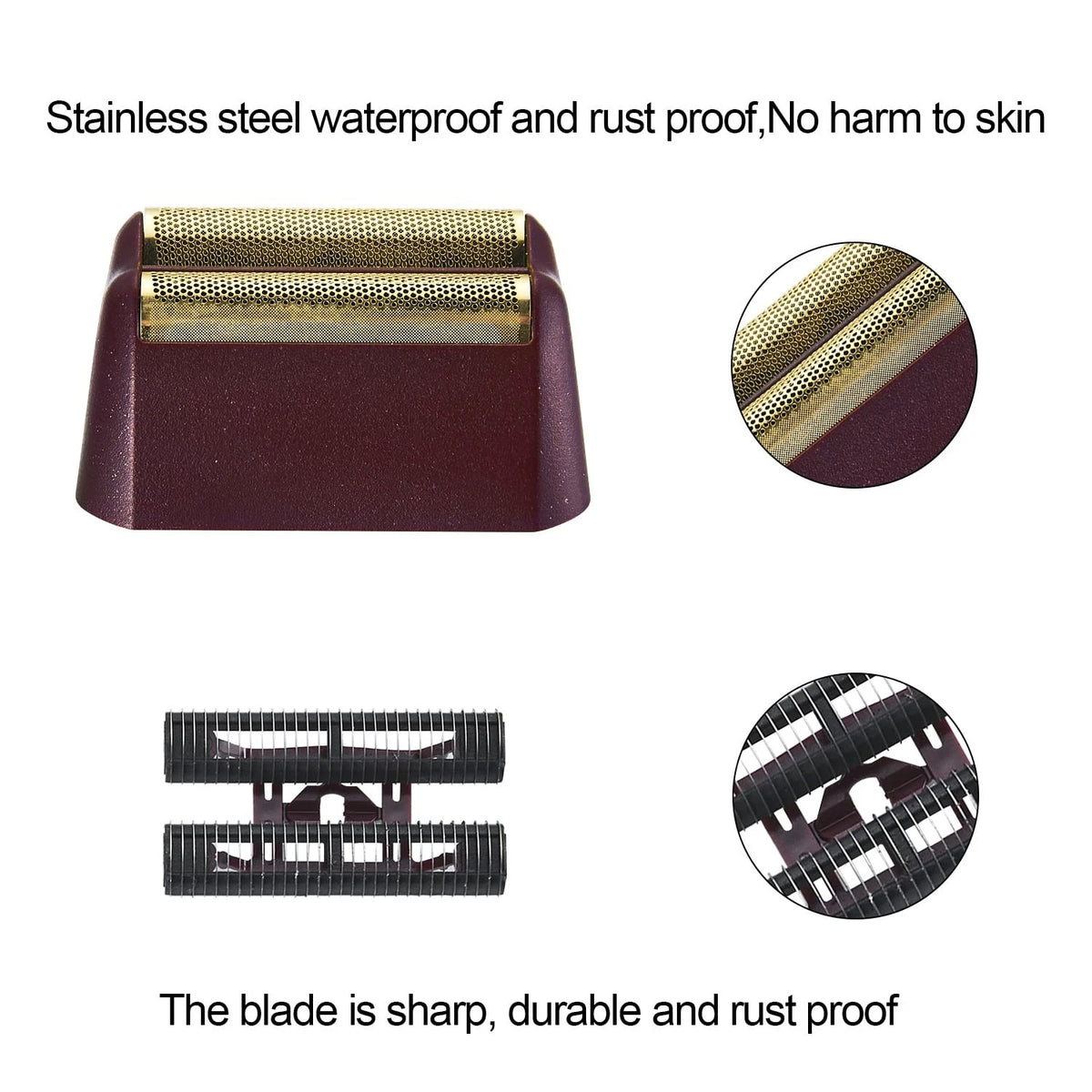 2 Pack Professional 5 Star Series Finale Shaver Replacement Foil 2 Gold