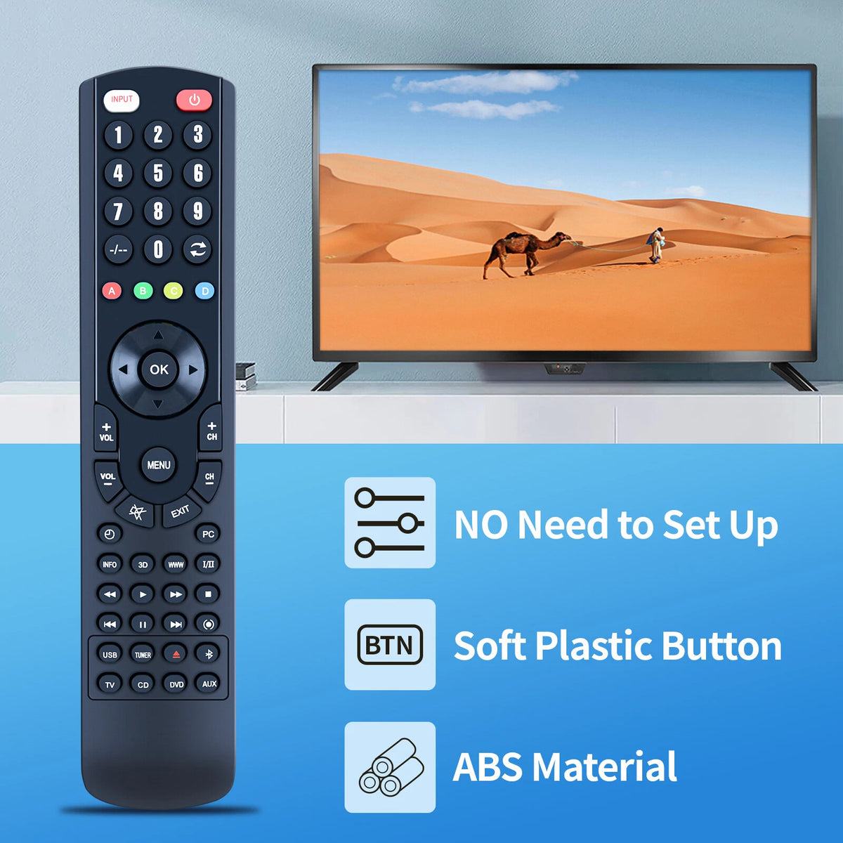 RC-540D Replacement Remote Control For Cambridge DVD Player