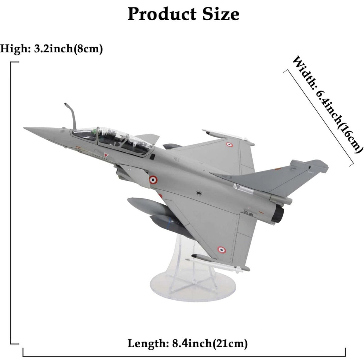 1/72 French Air Force Rafale B Fighter Finished Alloy Model Airplane Toy Gift