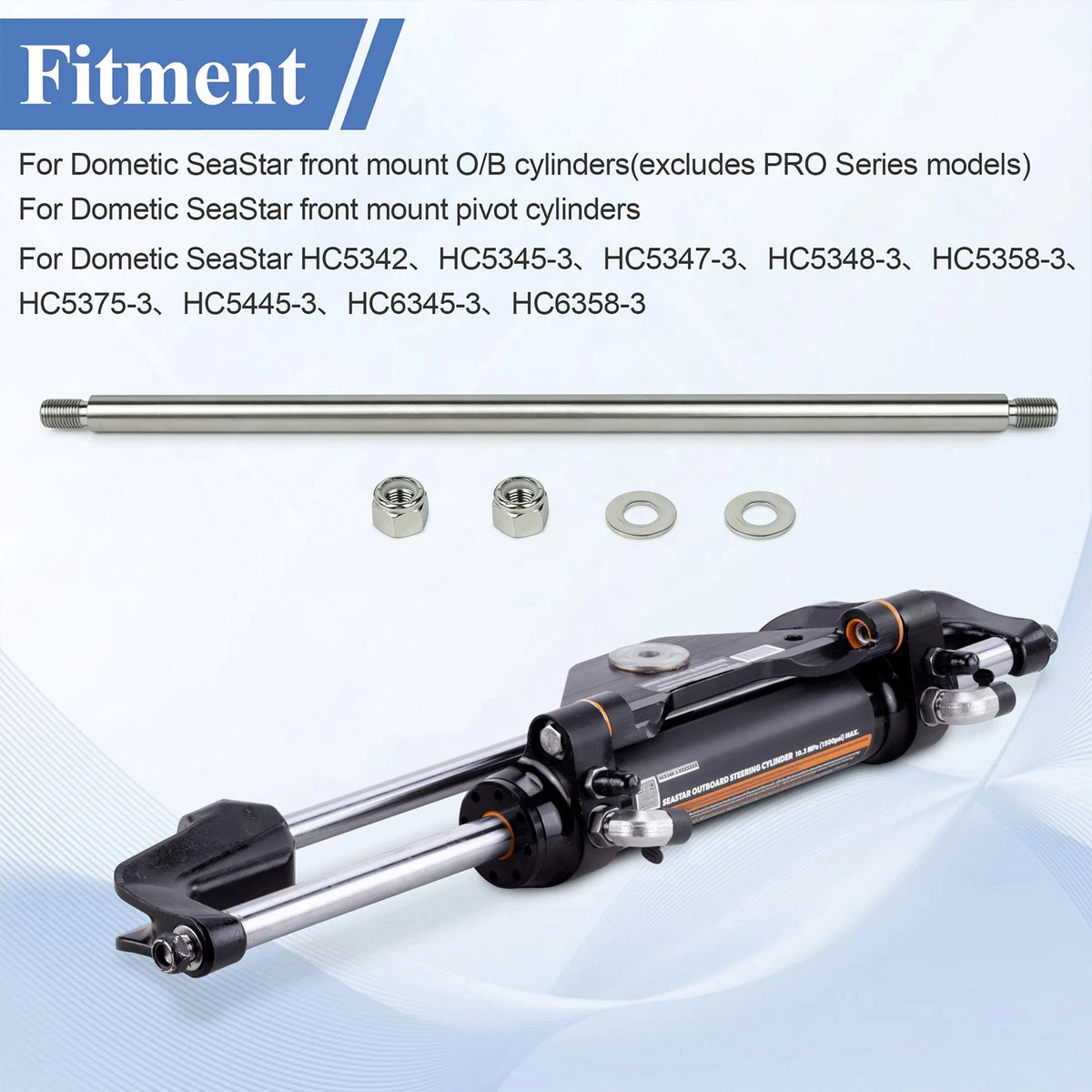 Hydraulic Steering Front Mount O/B Cylinder Support Rod HP6016