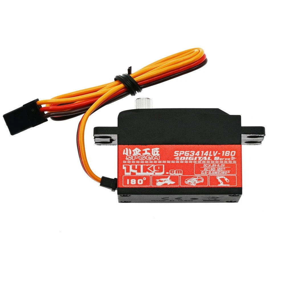 14KG Core Motor RC Car SPG3414LV-180 Gear Digital Servo For 1/10 RC On-Road Car