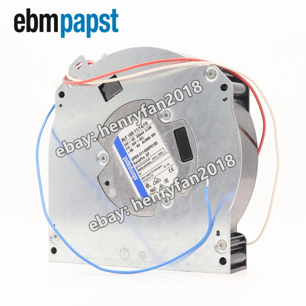 Ebmpapst RLF100-11/14/19 Cooling Fan 24VDC 360mA 8.6W 5100RPM Blower Fan