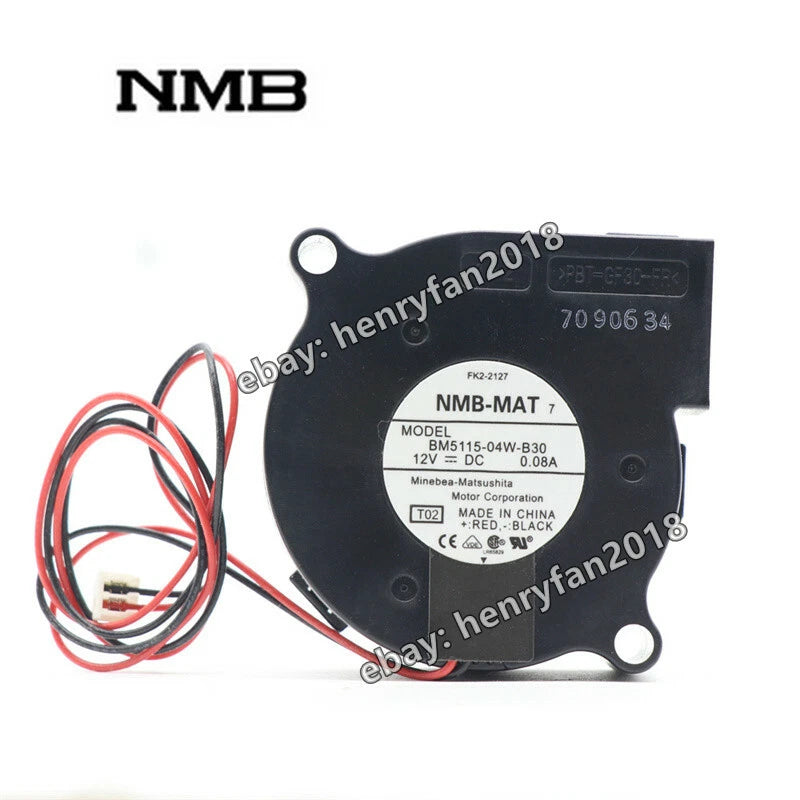 For NMB BM5115-04W-B30 Turbo Blower Fan DC 12V 0.08A 50*50*15MM CPU Cooling Fan