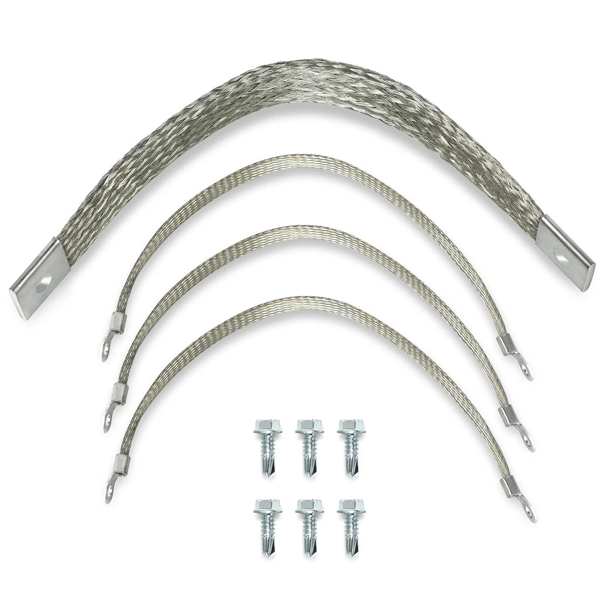 40140 Engine Braided Ground Strap Kit Set of 4
