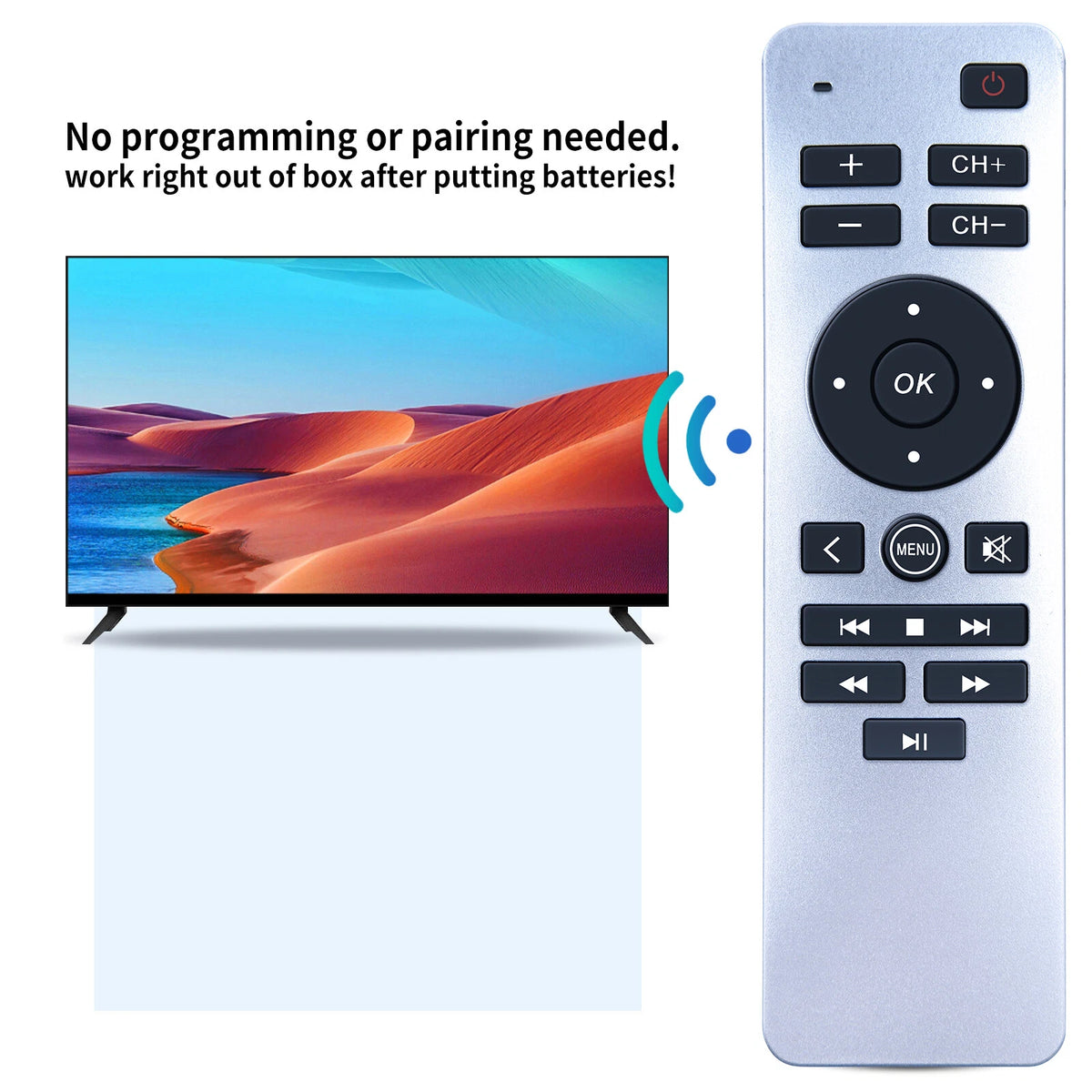 For Apple TV Remote Control /Gen 1 2 3 4/HD A2843 A2737 A2169 A1842 A1625 A1427