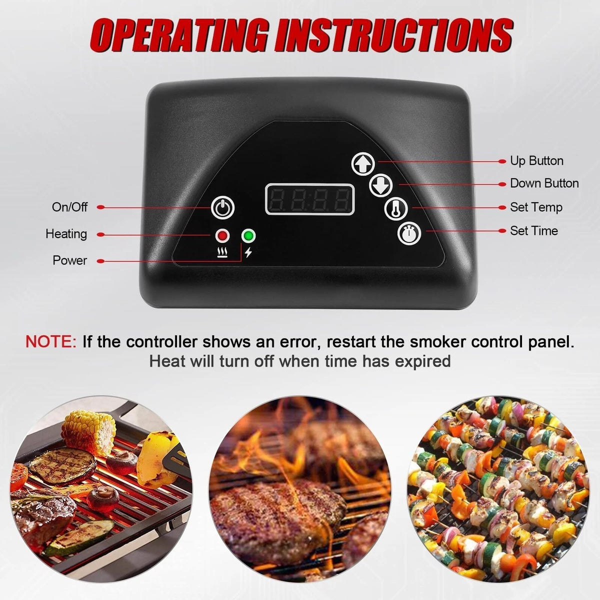 9907160014 Replacement Part For Masterbuilt Smoker Digital Control Panel Kit Set