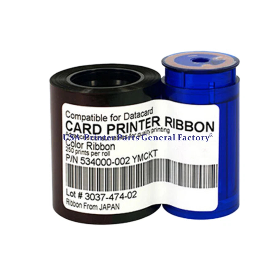 534000-002 YMCKT Color Ribbon For Datacard SP SD Series Card Printer 250 Prints