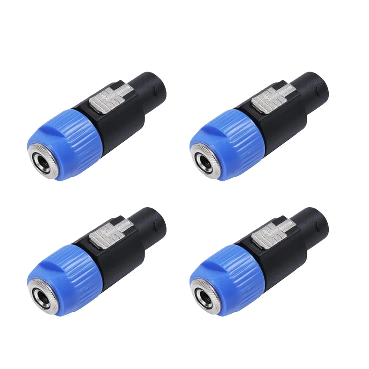 4pcs Speaker Cable Plug with Stress Relief Feature for 10-16 Gauge AWG Cables