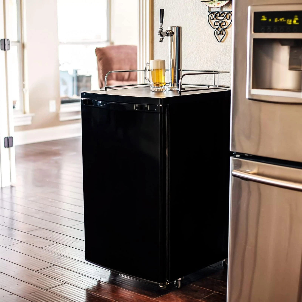 MRbrew Single Tap Draft Beer Tower, Kegerator Silver