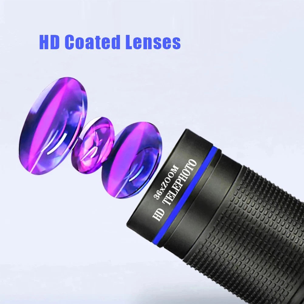 36X Wide Angle Phone Camera Telephoto Lens Zoom Fisheye Telescope Lens