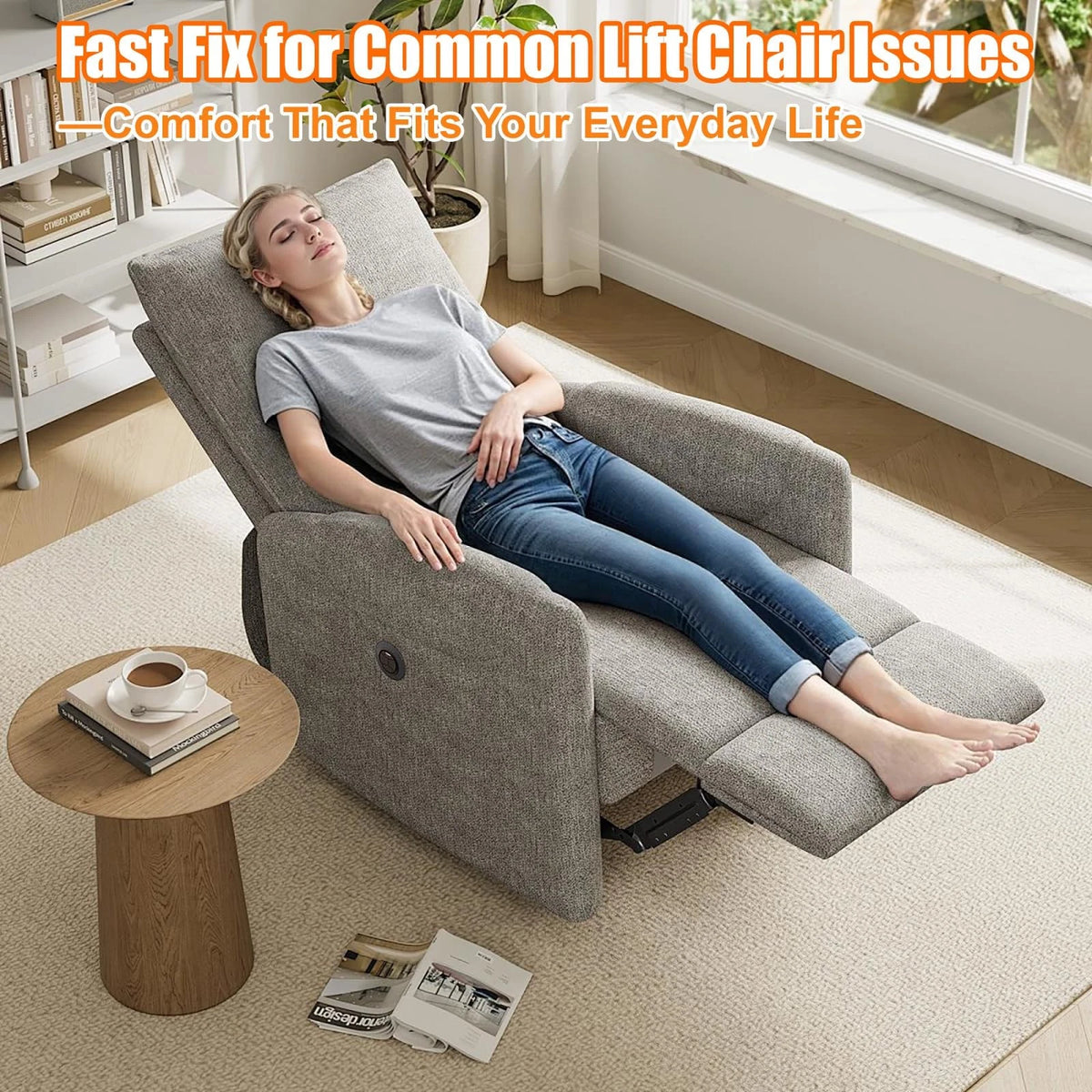 Swess Recliner Switching with 2 Button 5 Pin Plug for Electric Sofa 1, Black