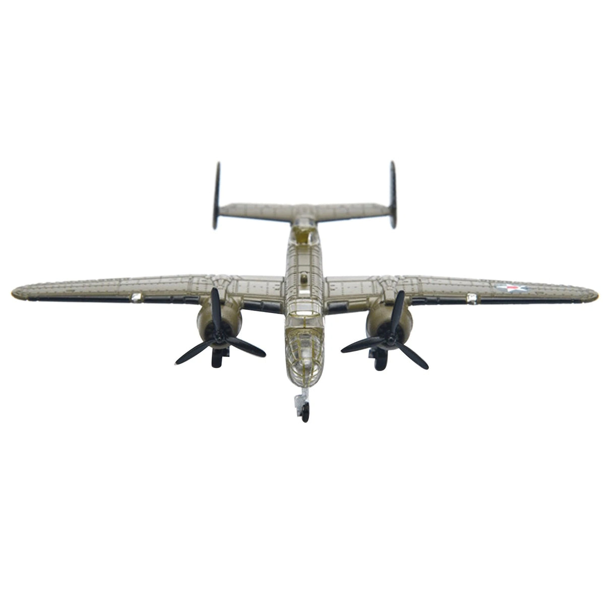 1PCS 3.1in WWII US B-25 Mitchell Bomber Model Finished Model Toy Gift Kit