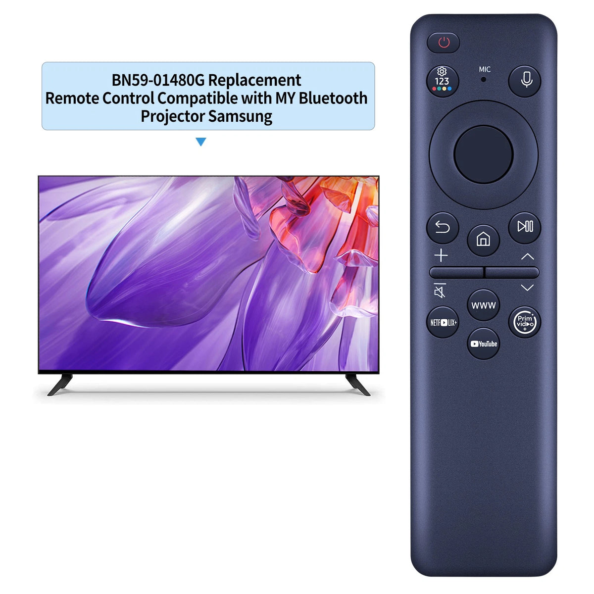 BN59-01480G TM2360E Replace Remote Control For Samsung TV Solar Rechargeable