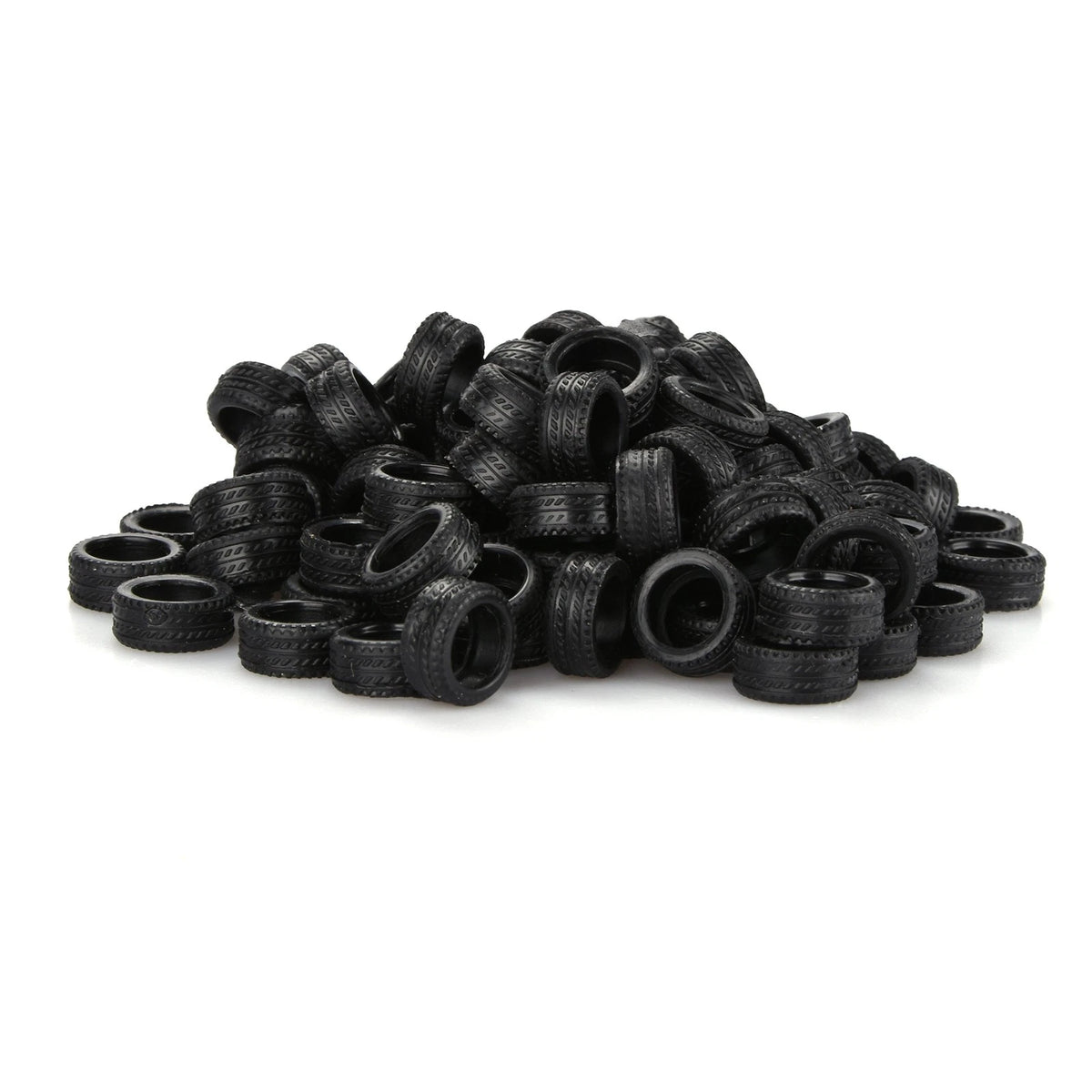 100Pcs 1:64 Rubber Tire Diorama Diorama Display Model Scene Accessories Toy