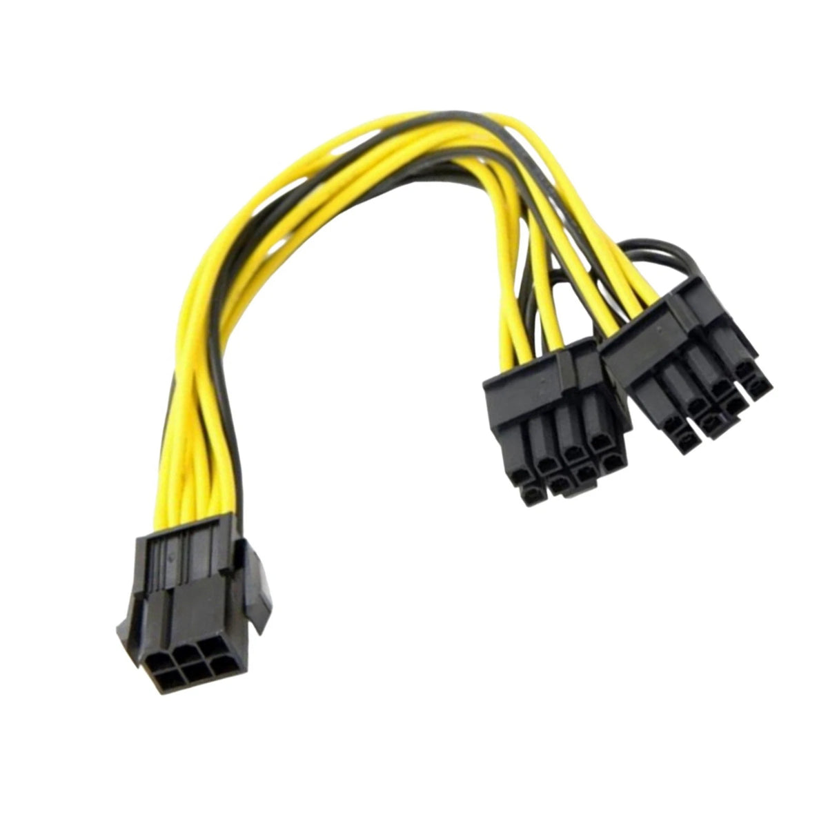 For Video Card 6 Pin Female to Dual PCI-E 8 Pin Adapter Cable Replacement