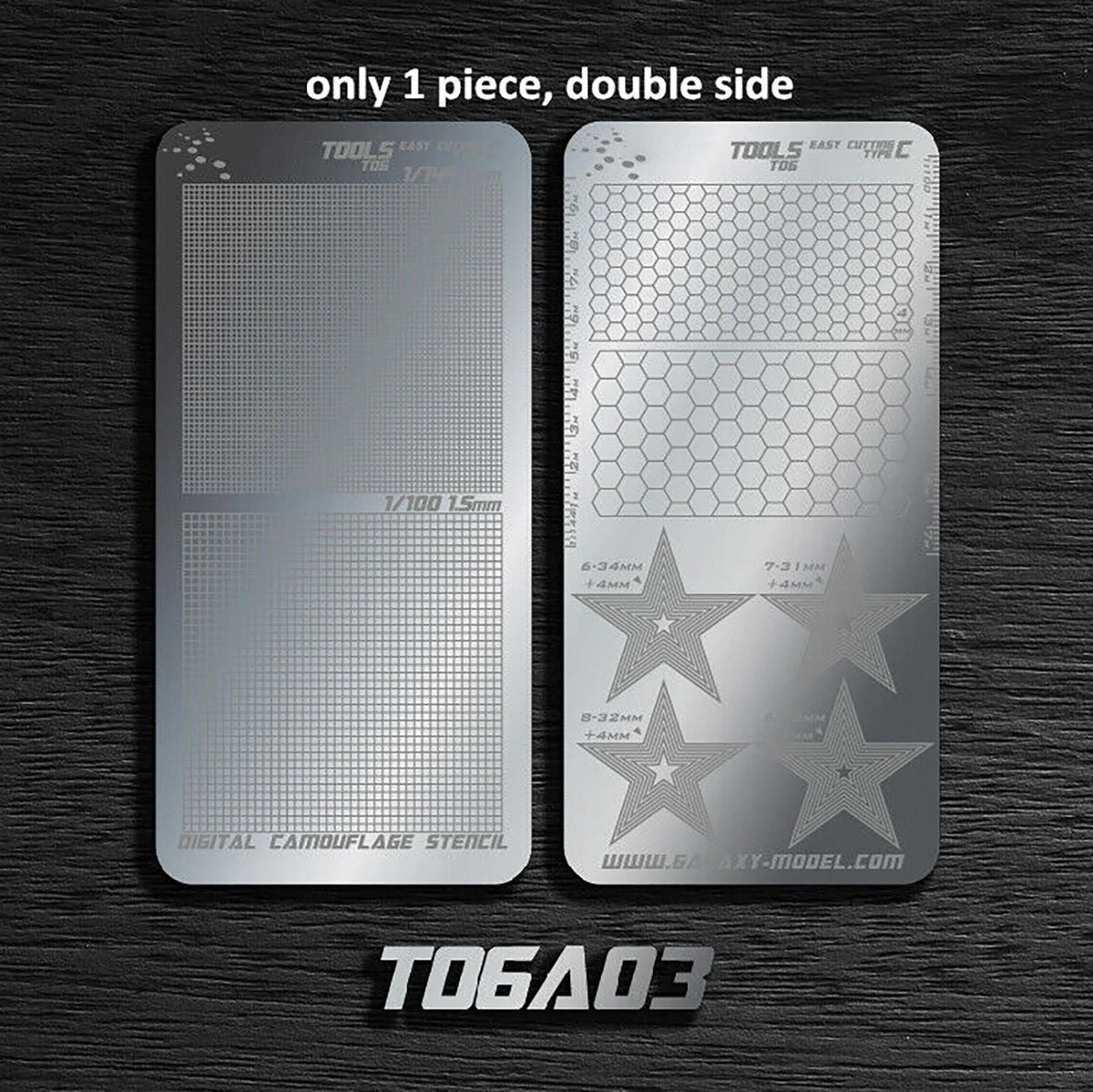 T06A03 Stainless Steel Masking Sheet Easy Cutting Type Board Hobby Tools Fuu