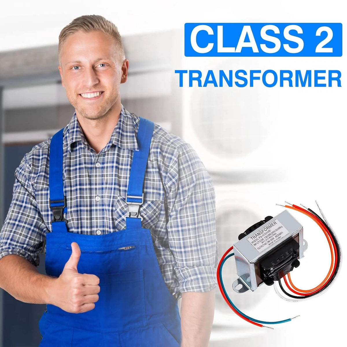 24V 40VA Control Transformer, Primary 120/208/240V, Secondary Isolation...