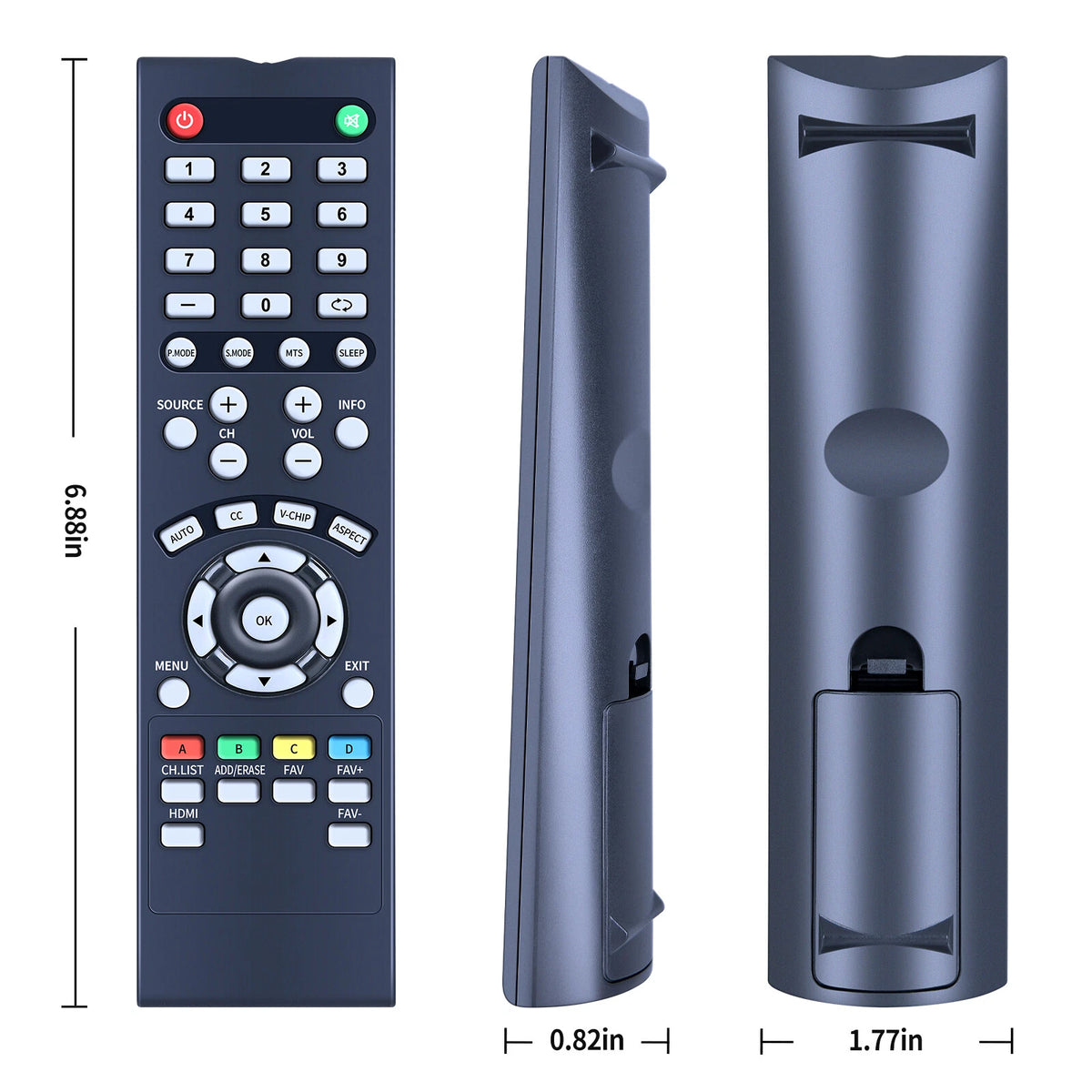 Replacement Remote Control For Seiki TV SE47FY19 LE-32SCL-C SE55UY04