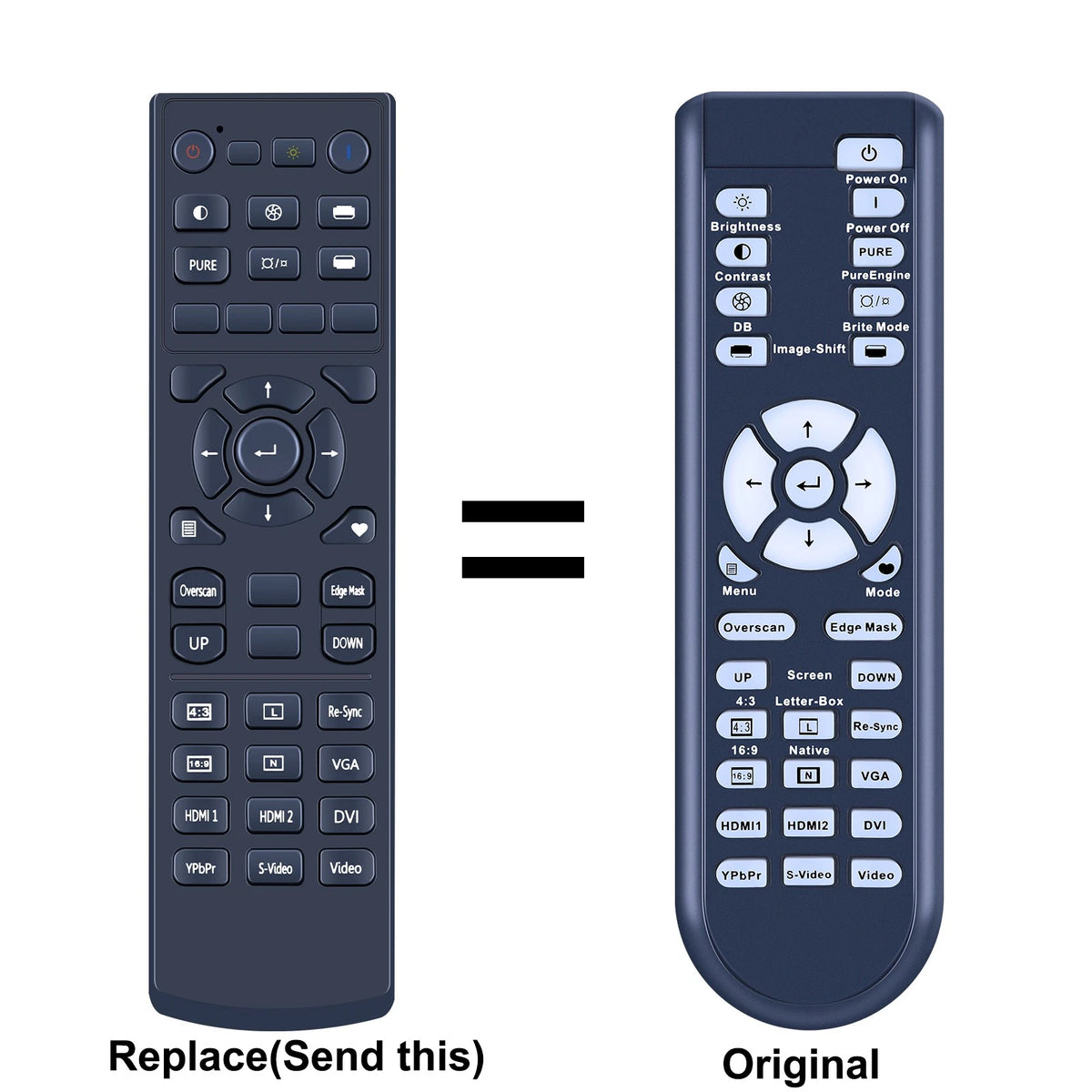 Replacement Remote Control For Optoma Projector TSFP-IR01 HD90 HD91 TH7500