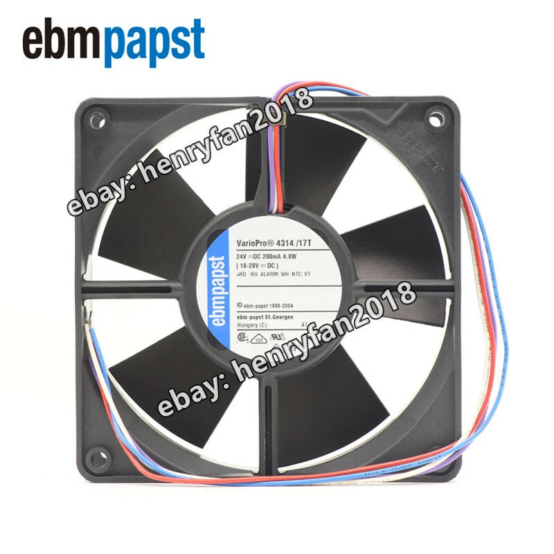 Ebmpapst 4314/17T DC Axial Fan 24V 4.8W 120*120*32MM EBM Cabinet Cooling Fan