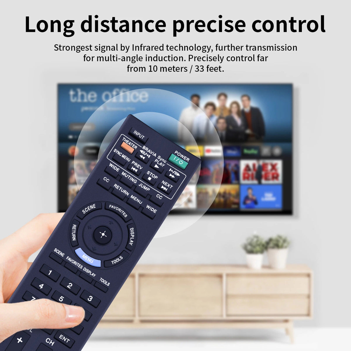 RM-YD035 For Sony Bra TV Remote Control KDL-22BX300 KDL-32BX300 KDL-46EX4