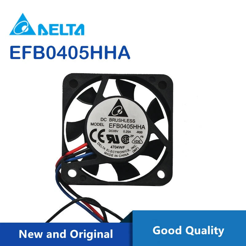 For Delta EFB0405HHA Axial Fan DC 5V 0.25A 40*40*10mm Server / CPU Cooling Fan