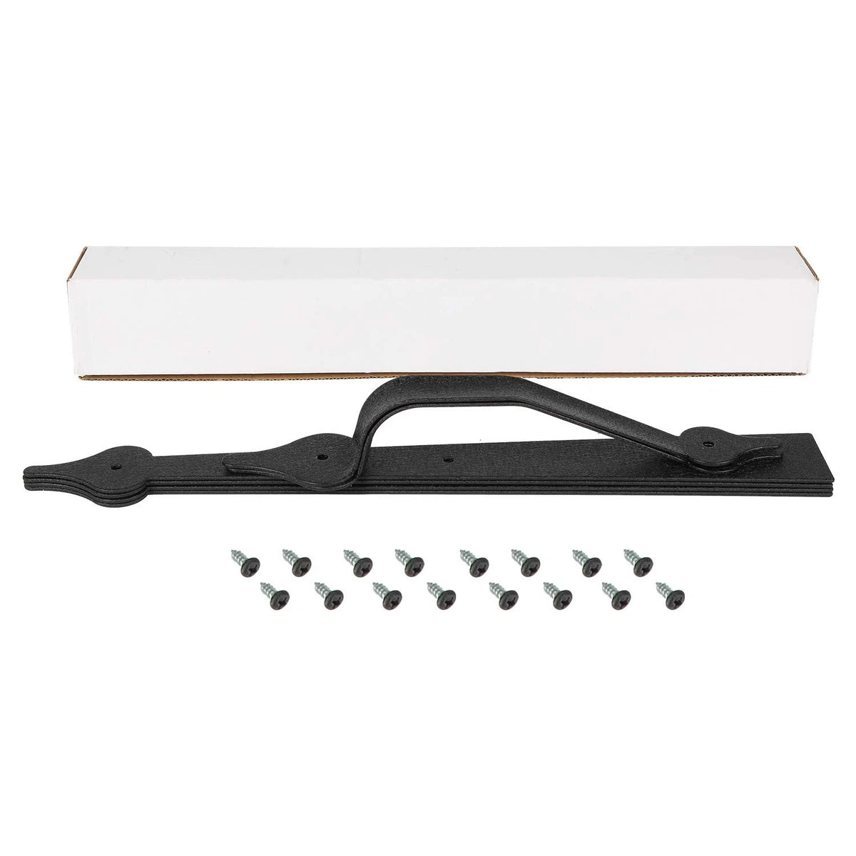 Homode Decorative Garage Door Hinges Handles, Faux 4 Hinges+2 Black