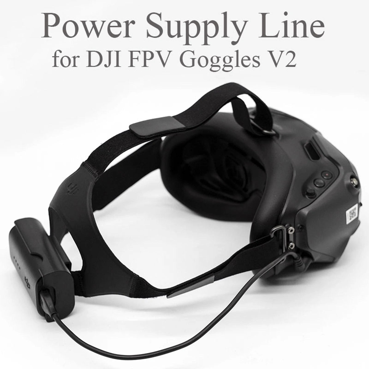 30cm Power Charging Cable+Battery Case Set For DJI FPV Combo Goggles V2 Glasses