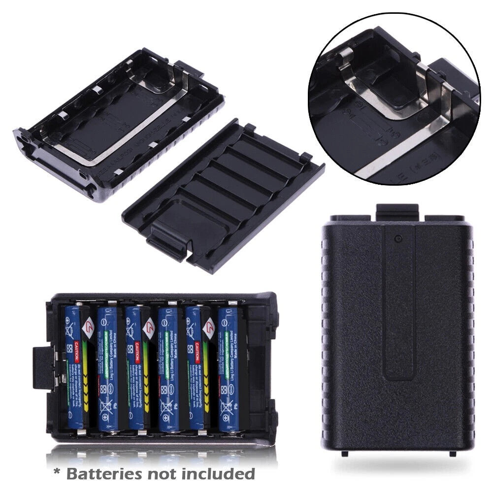 6x AAA Battery Case Pack Shell For BaoFeng Radio UV-5R UV-5R III UV-5RT