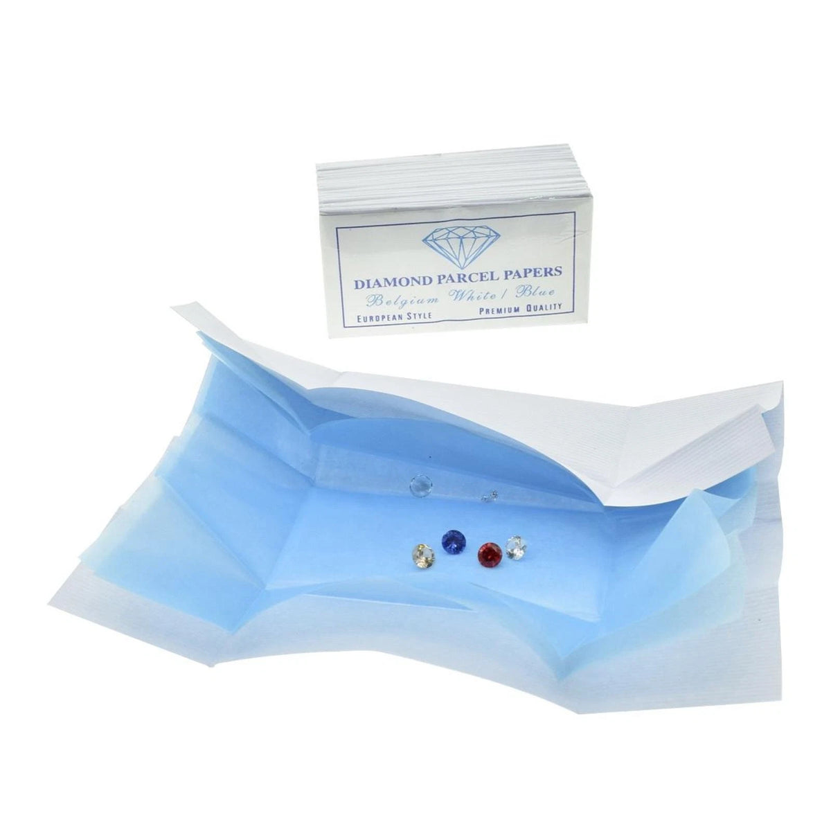 25Pcs Diamond Parcel Paper Gemstone Jewelry Packaging Gemstone Storing Pack