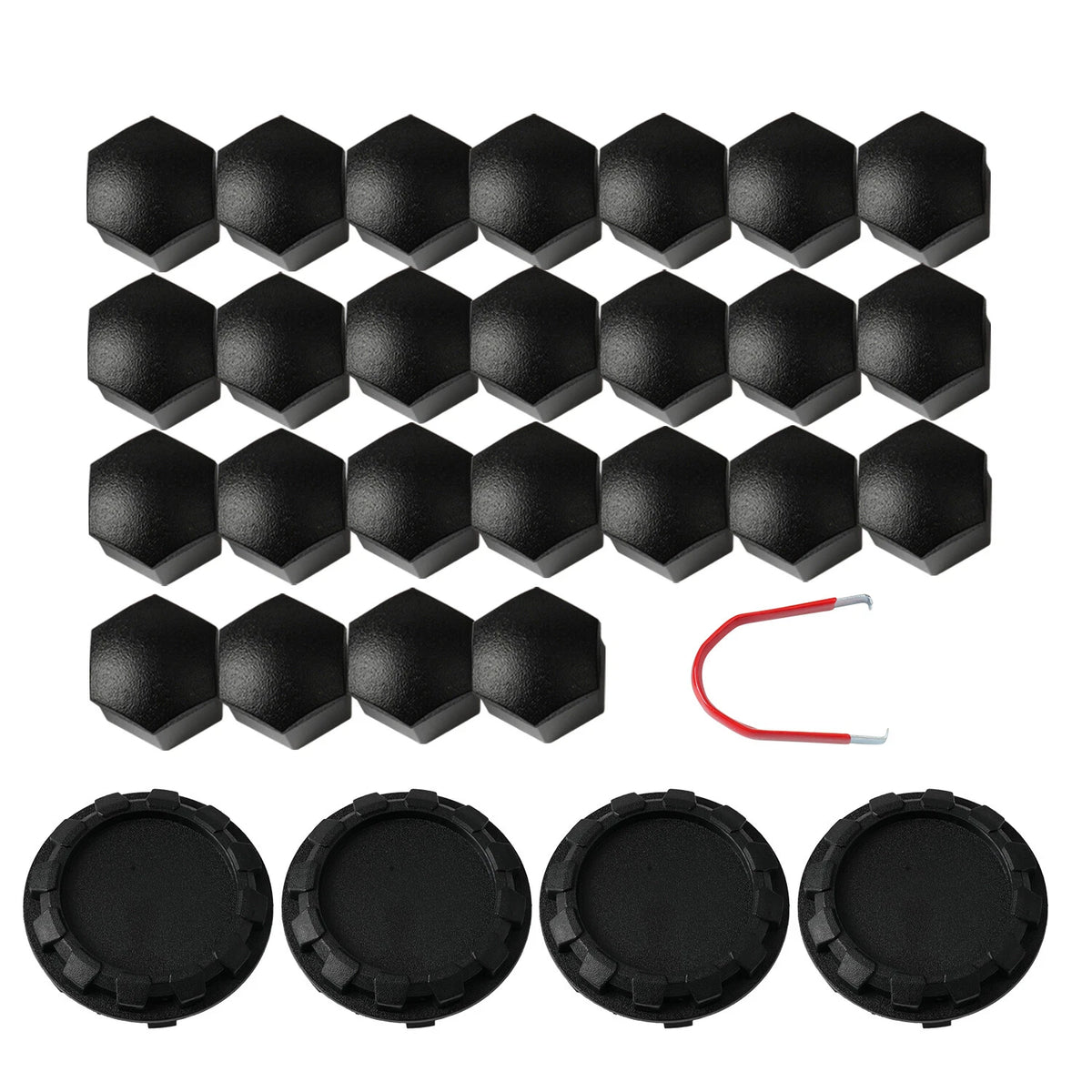 For Tesla Cybertruck Wheel Nut Covers / Lug Nut Covers - Matte Black 28PCS
