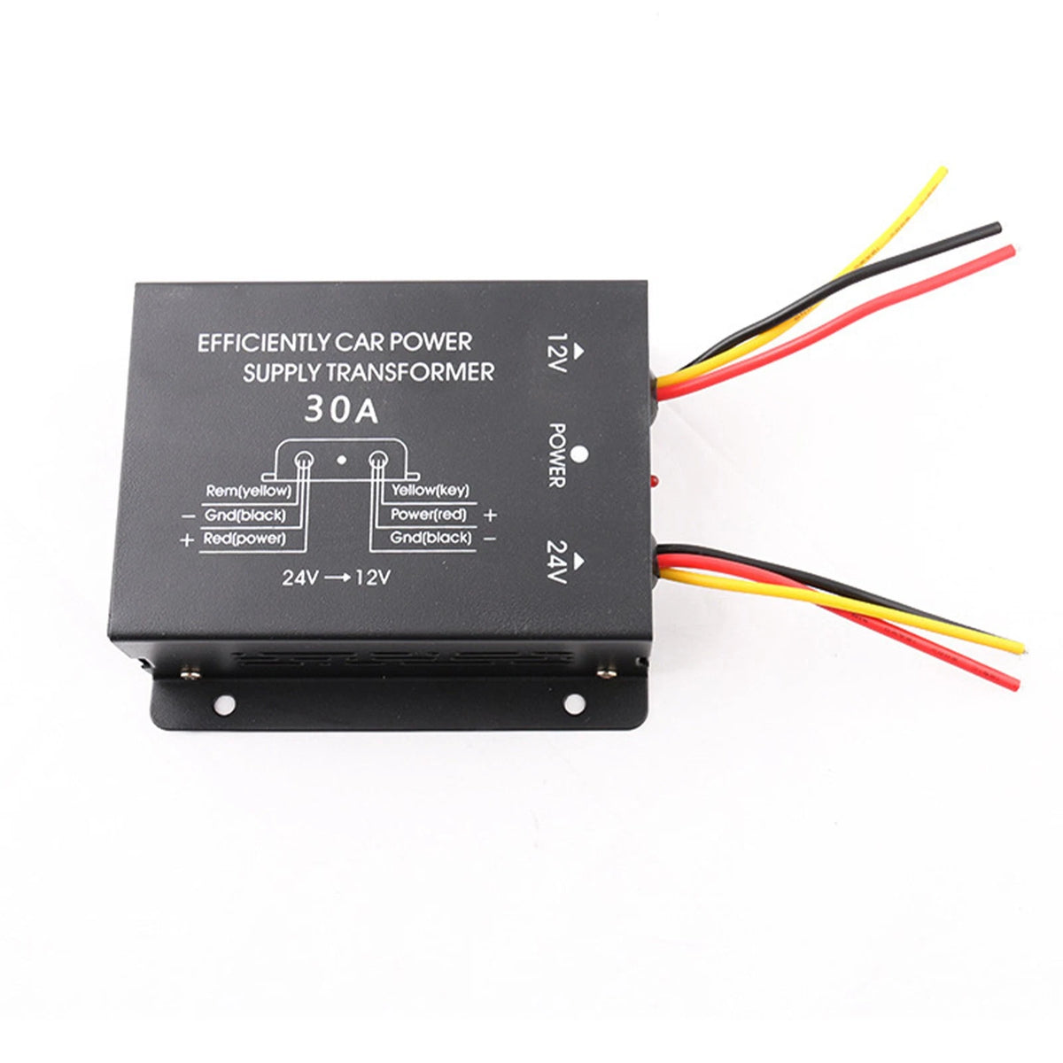 30A Car 24V To 12V Voltage Reducer Step Down Inverter Supply Power Converter