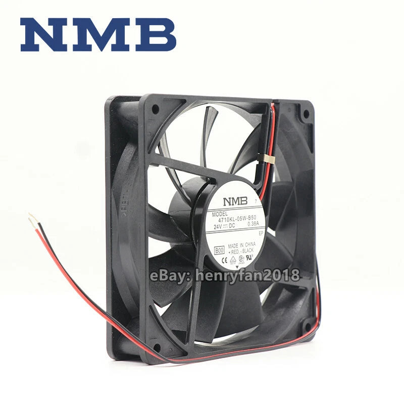 NMB-MAT 4710KL-05W-B50 DC 24V 0.38A 120*120*25mm 2-wire Inverter Cooling Fan