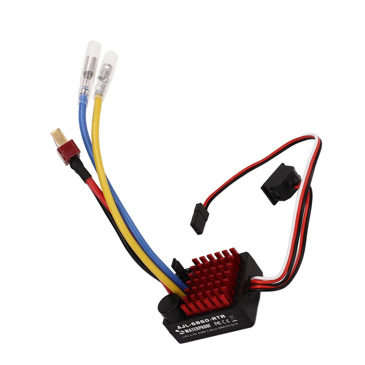 RC Car Brushed ESC 60A Waterproof Electronic Speed Controller For 1/10 RC Car d