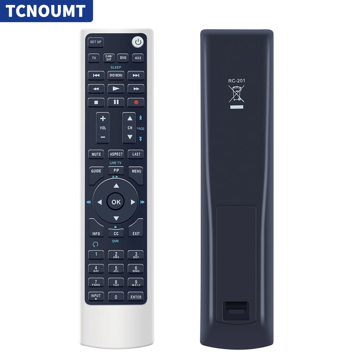 RC-201 Remote Control For Polaroid LCD TV TLA-04011C FLM-4034B FLM-4234BH