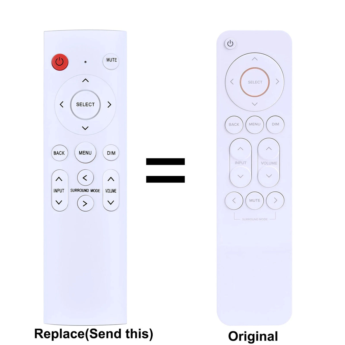 Replacement Remote Control For JBL MA310 5.2ch MA510 AV Receiver White