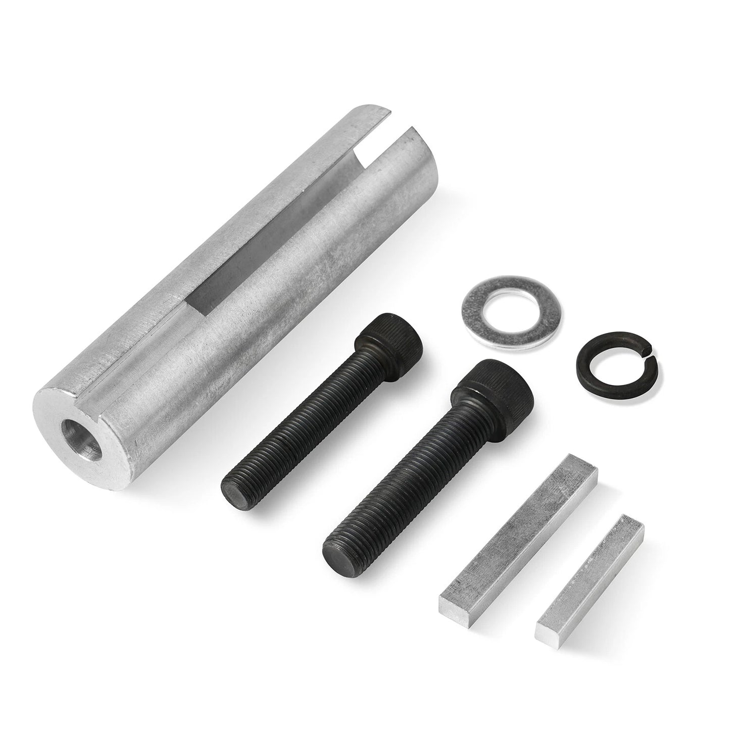 Extended 1 to 1 1/ 8in 1/4" Key Gas Engine pulley Crank Shaft Sleeve Adapter