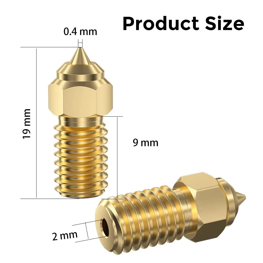 Official Creality Ender 3 V3 SE Nozzles 0.4mm 5PCS High-Speed Brass Nozzles...