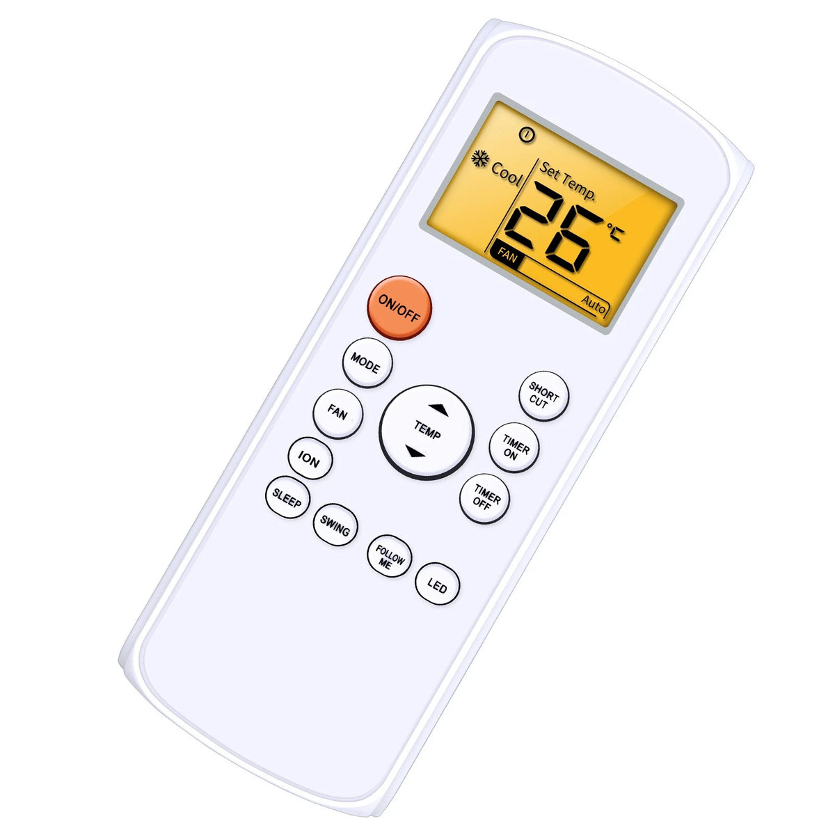 RG57H2(B)/BGEFU1 Replacement Remote Control For Midea Air Conditioner